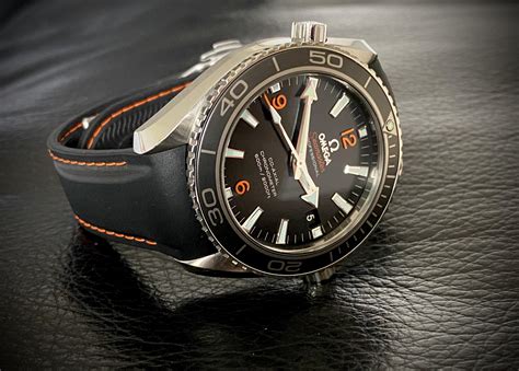 omega seamaster läderband|omega diver straps.